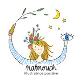logo Natnouch illustratrice positive